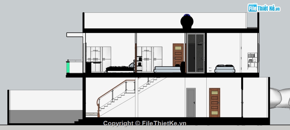 Sketchup nhà phố,Sketchup nội thất,Mẫu nhà phố,Model Sketchup nhà phố,File sketchup nhà phố